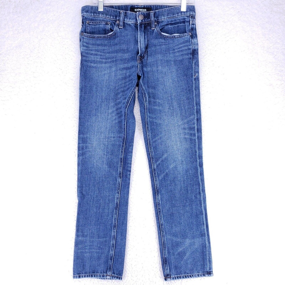 Express Original Soft Cotton Slim Blue Jeans Men Size 30W x 32L Denim Pants